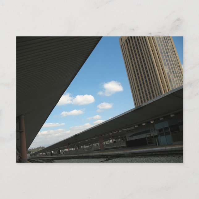 Dowtown Los Angeles at Union Station Postcard (Front)