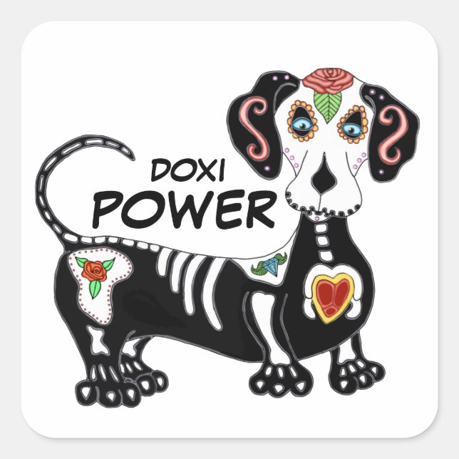Doxi Power  Square Sticker (Front)