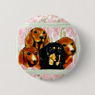 Doxie 6 Cm Round Badge