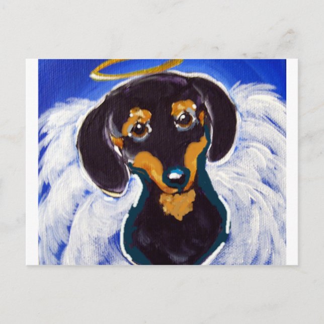 Doxie Angel Postcard (Front)