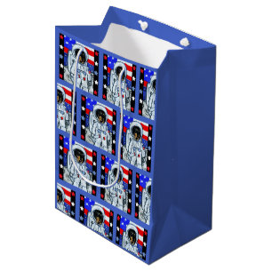 DOXIE ASTRONAUT MEDIUM GIFT BAG