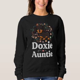 Doxie Auntie Floral Dachshund Shirt Dog Lover Aunt