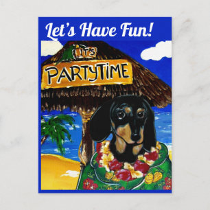 DOXIE BARTENDER POSTCARD
