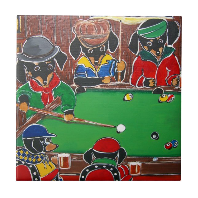 DOXIE BILLIARDS CERAMIC TILE (Front)