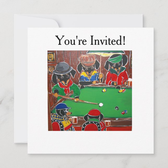 DOXIE BILLIARDS INVITATION (Front)