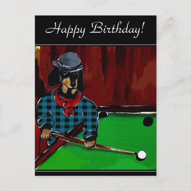 DOXIE BILLIARDS POSTCARD (Front)