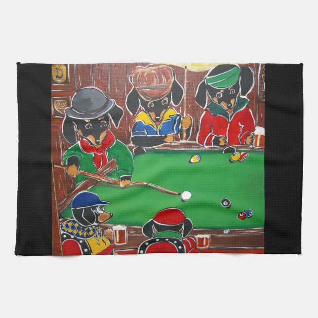 DOXIE BILLIARDS TEA TOWEL (Horizontal)