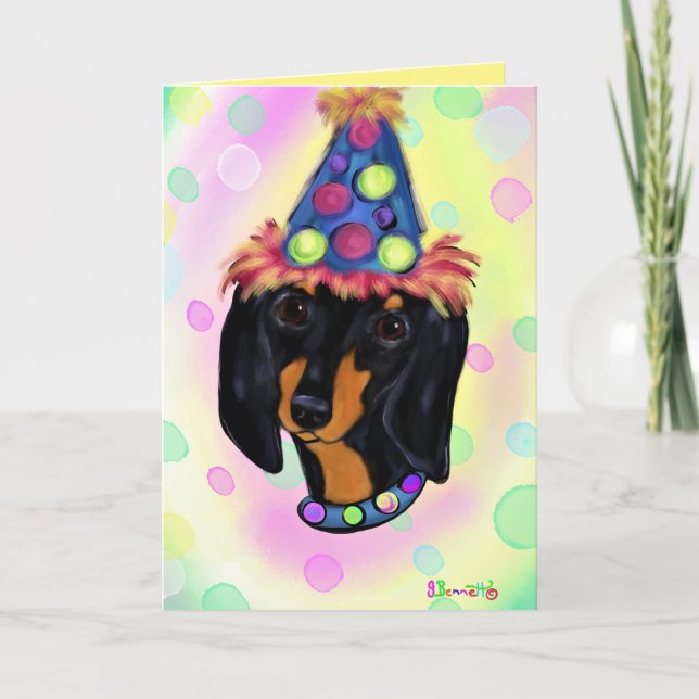 Doxie Birthday Card (Front)