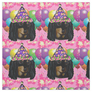 Doxie Birthday Fabric