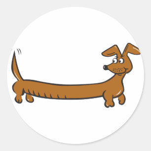 DOXIE-Cartoon Classic Round Sticker