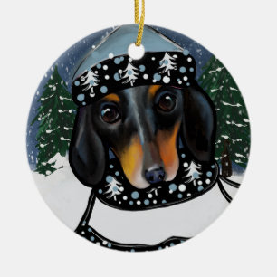 DOXIE  CERAMIC ORNAMENT