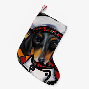 DOXIE CHEF           SMALL CHRISTMAS STOCKING