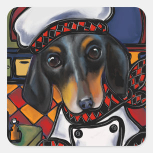 DOXIE CHEF           SQUARE STICKER