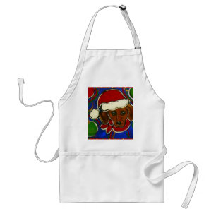 Doxie Christmas Standard Apron