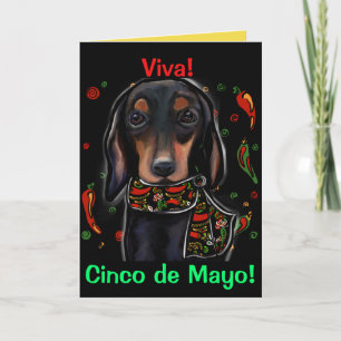 Doxie Cinco de Mayo Card