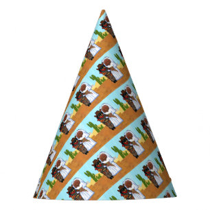 Doxie Cowboy Wedding Party Hat