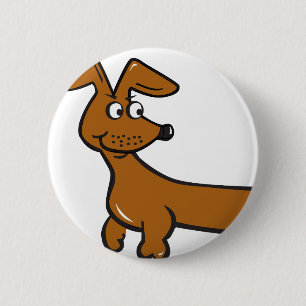 Doxie Dachshund 6 Cm Round Badge