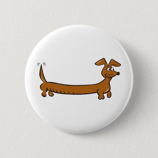 Doxie Dachshund 6 Cm Round Badge (Front)