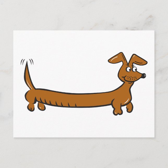Doxie Dachshund Postcard (Front)