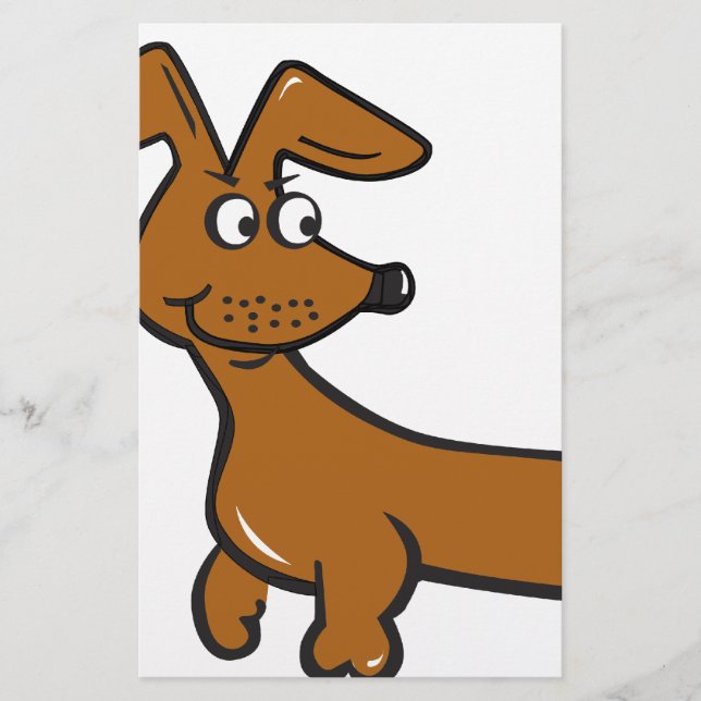 Doxie Dachshund Stationery (Front)
