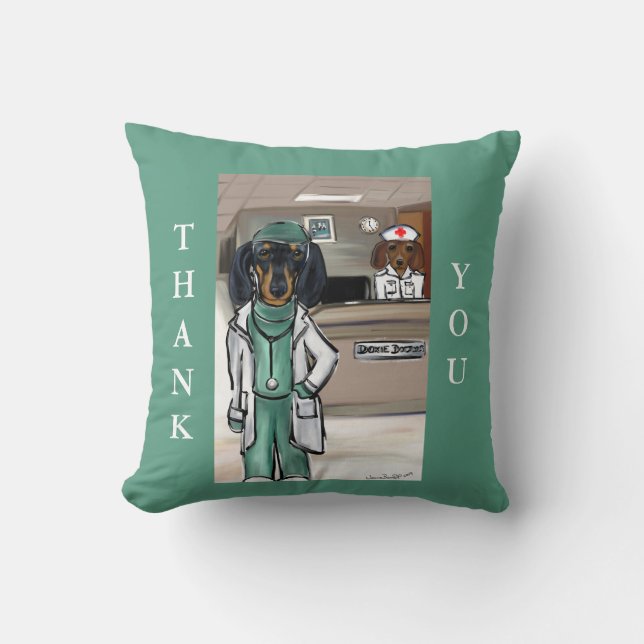 Doxie  Doctor Cushion (Front)