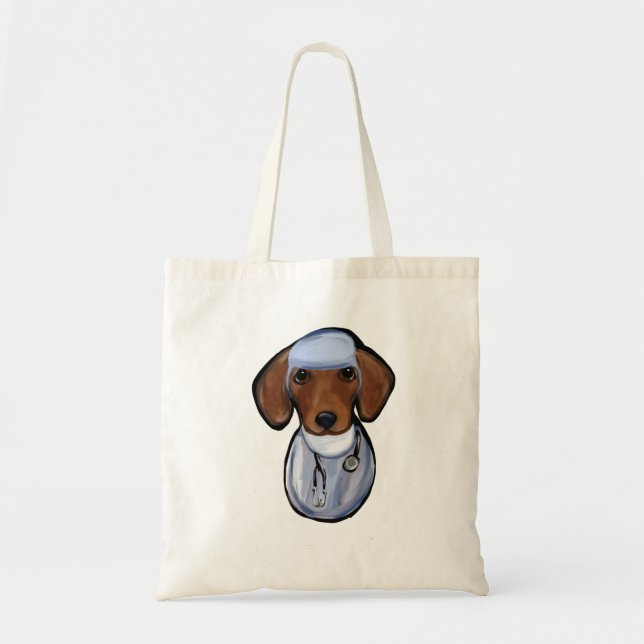 Doxie Doctor Tote Bag (Front)