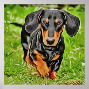 Doxie Dog Live Laugh With Dachshunds Birthday Poster