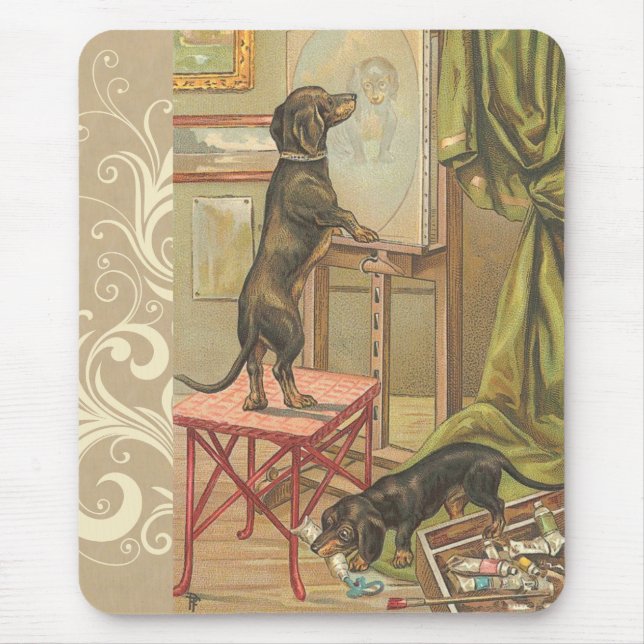 Doxie Dogs Mouse Pad (Front)