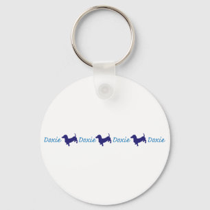 Doxie-Doxie-Doxie - Dachshund Key Ring