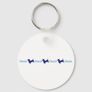 Doxie-Doxie-Doxie - Dachshund Key Ring
