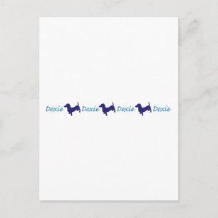 Doxie-Doxie-Doxie - Dachshund Postcard