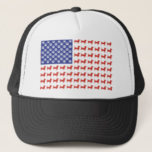 DOXIE-FLAG-Tee Trucker Hat