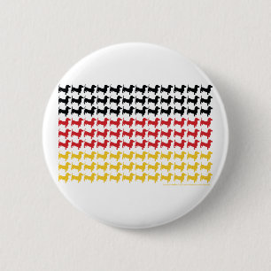 DOXIE-GERMAN-FLAG 6 CM ROUND BADGE