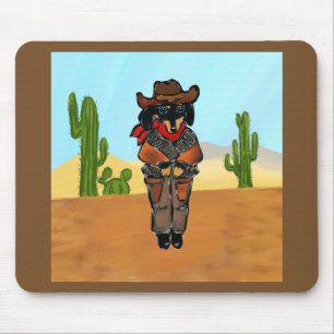 Doxie Gunslinger Mouse Pad