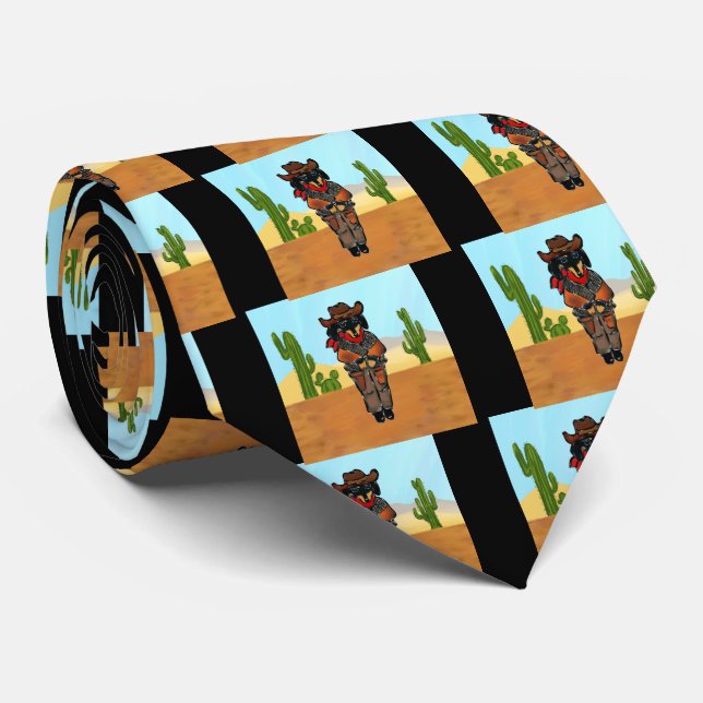 Doxie Gunslinger Tie (Rolled)
