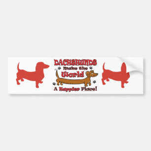DOXIE-HAPPY BUMPER STICKER