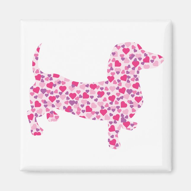 DOXIE-Hearts Magnet (Front)