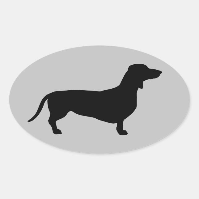 Doxie-Land Nation Oval Sticker (Front)