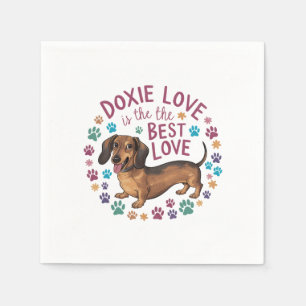 Doxie Love Is The Best Love Napkin