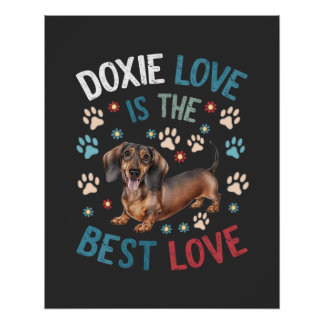 Doxie Love Is The Best Love Poster