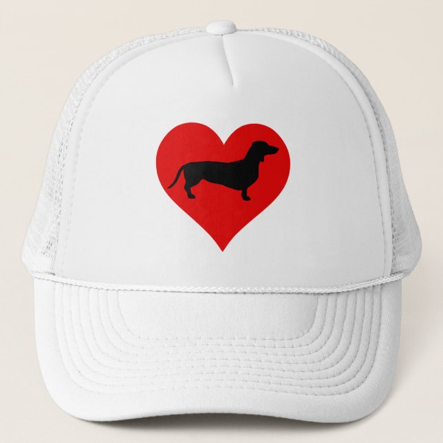 Doxie Love Trucker Hat (Front)