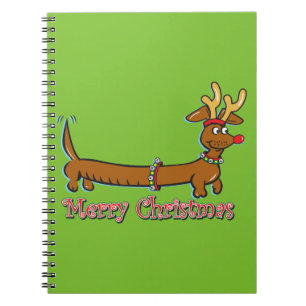 Doxie-Merry-Christmas Notebook