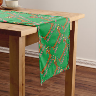 Doxie-Merry-Christmas Short Table Runner