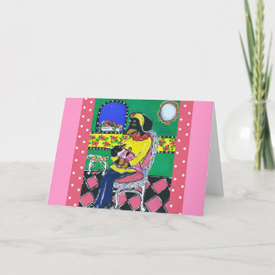 Doxie Mum & Baby Card