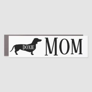 Doxie Mum Car Magnet