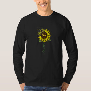 Doxie Mum Sunflower Dachshund Dog Mum Mama T-Shirt