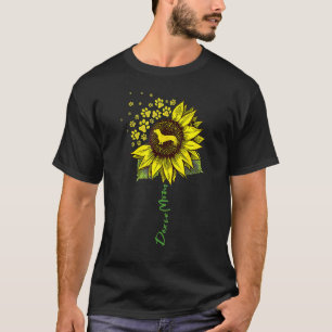 Doxie Mum Sunflower Dachshund   Dog Mum Mama T-Shirt
