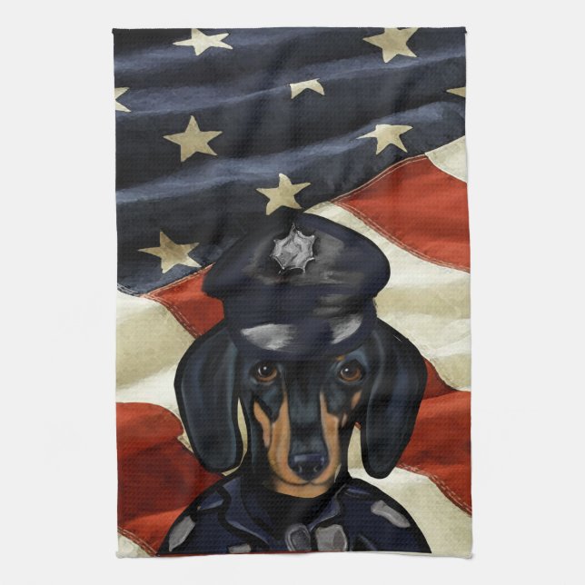 DOXIE PATROL       TEA TOWEL (Vertical)