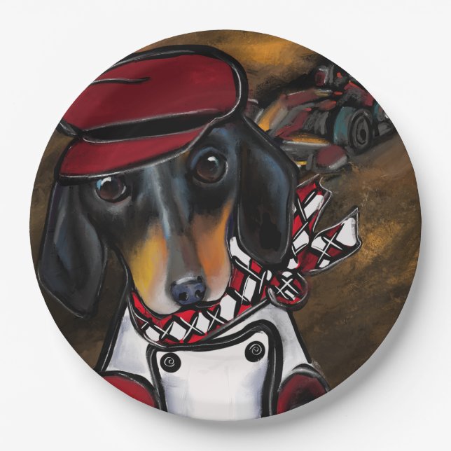 DOXIE RACER PAPER PLATE (Front)