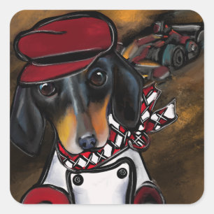 DOXIE RACER SQUARE STICKER